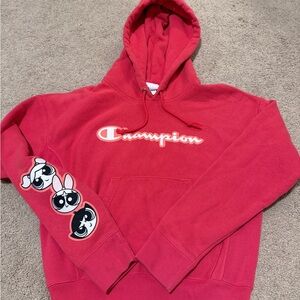 hoodie sweatshirt vintage champion Powerpuff Girls womens xs Great!